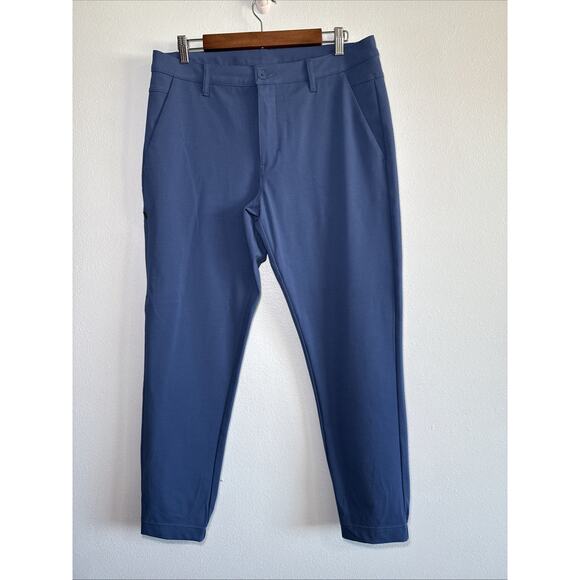 BYLT Everyday Jogger Pants Mens 36 Blue Slim Fit Performance Stretch Premium - Picture 1 of 8